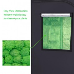 LY-90*90*180cm Home Use Dismountable Hydroponic Plant Growing Tent with Window Green & Black