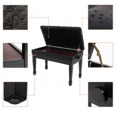 29inch piano bench horse leg black
